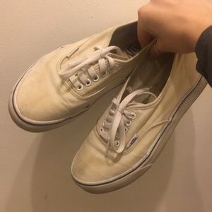 Cream vans size 8.5 womens